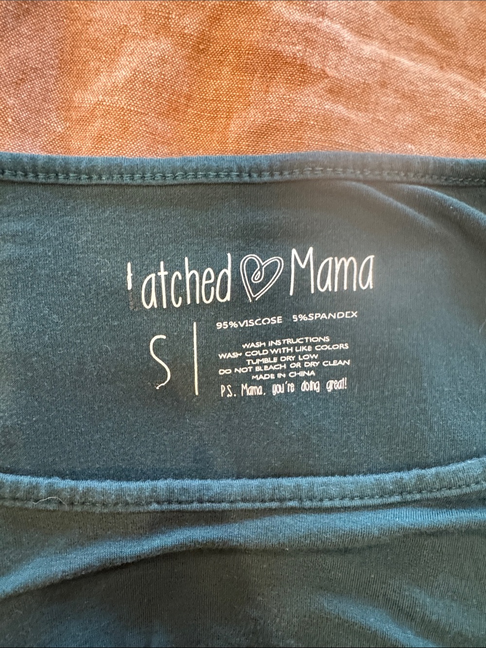 Latched Mama Teal Green Maxi Nursing Dress - Picture 6 of 6